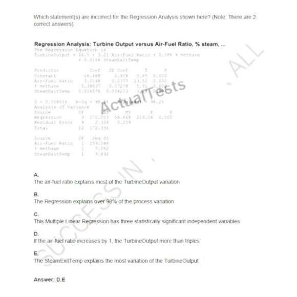 Printout CSSBB Certified Six Sigma Black Belt Exam Study Guide - Picture 4 of 6